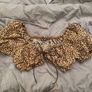 Shein Cheetah Print Crop Top